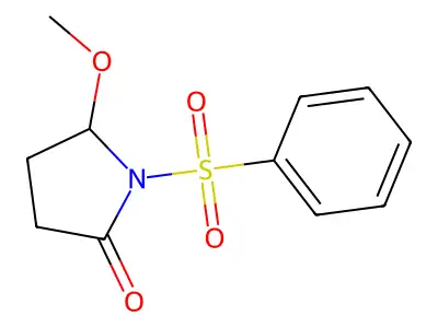 1-(Benzenesulfonyl)-5-methoxypyrrolidin-2-one structure