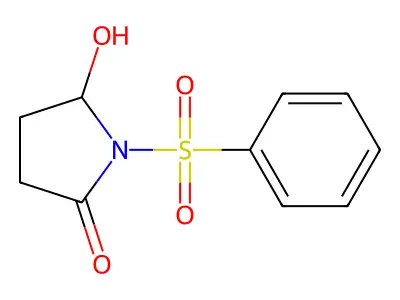 2-Pyrrolidinone, 5-hydroxy-1-(phenylsulfonyl)- structure