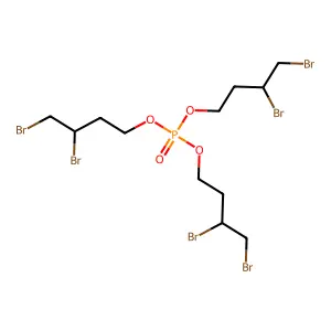 Tris(3,4-dibromo-2-butyl)phosphate structure