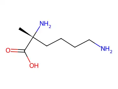 alpha-Methyl-DL-lysine structure