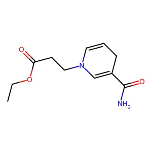 1(4H)-Pyridinepropanoic acid, 3-(aminocarbonyl)-, ethyl ester structure