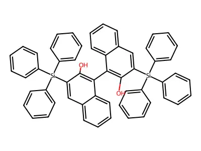 1-(2-Hydroxy-3-triphenylsilyl-1-naphthyl)-3-triphenylsilyl-naphthalen-2-ol structure