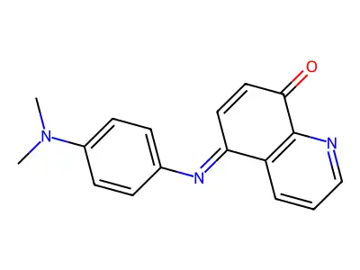(5E)-5-{[4-(Dimethylamino)phenyl]imino}quinolin-8(5H)-one structure