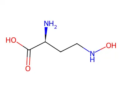 (2S)-2-Amino-4-(hydroxyamino)butanoic acid structure