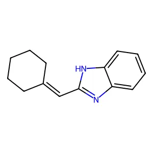 1H-Benzimidazole, 2-(cyclohexylidenemethyl)- structure