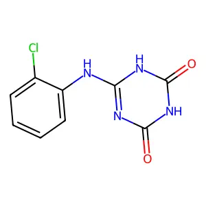 6-(2-chloroanilino)-1H-1,3,5-triazine-2,4-dione structure