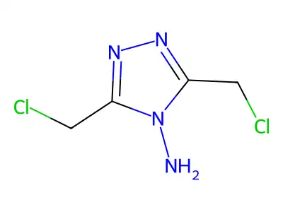 4H-1,2,4-Triazol-4-amine, 3,5-bis(chloromethyl)- structure