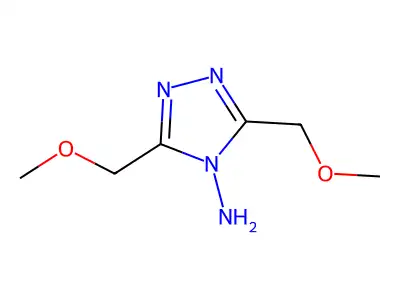 3,5-Bis(methoxymethyl)-4H-1,2,4-triazol-4-amine structure