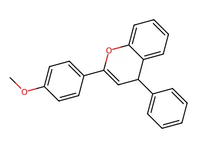 2-(4-methoxyphenyl)-4-phenyl-4H-chromene structure