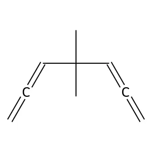 4,4-Dimethyl-1,2,5,6-heptatriene structure