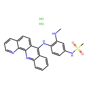Methylaminomethanesulfonanilide dihydrochloride hemihydrate structure