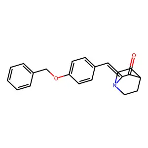 2-((4-(Benzyloxy)phenyl)methylidene)-1-azabicyclo(2.2.2)octan-3-one structure