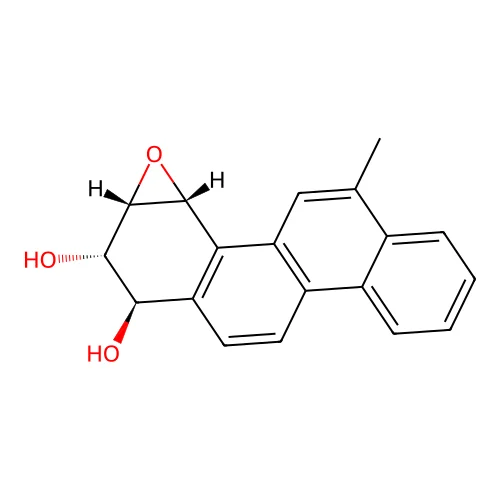 6-Methylchrysene-1R,2S-diol-3S,4R-epoxide structure