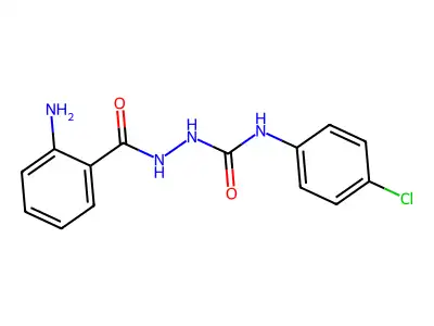 1-(2-Aminobenzoyl)-4-(4-chlorophenyl)semicarbazide structure