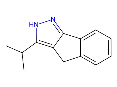 3-Propan-2-yl-2,4-dihydroindeno[1,2-c]pyrazole structure