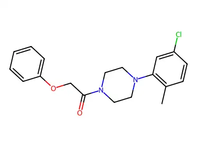 1-(4-(5-Chloro-2-methylphenyl)piperazinyl)-2-phenoxyethan-1-one structure