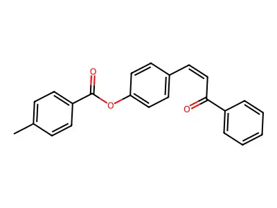 4-(3-Oxo-3-phenyl-1-propenyl)phenyl 4-methylbenzenecarboxylate structure