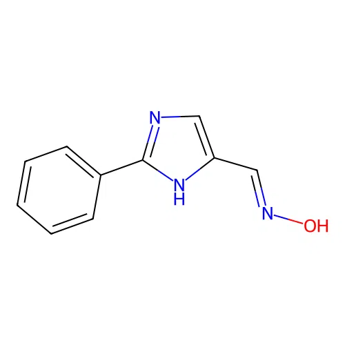 N-[(2-phenyl-1H-imidazol-5-yl)methylidene]hydroxylamine structure