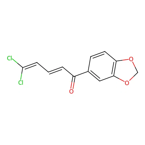 1-(1,3-Benzodioxol-5-yl)-5,5-dichloropenta-2,4-dien-1-one structure