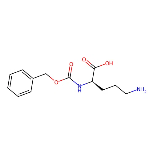 (R)-5-Amino-2-(((benzyloxy)carbonyl)amino)pentanoic acid structure