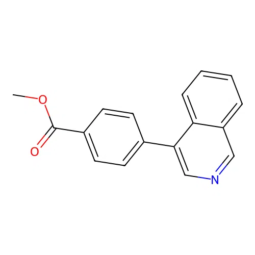 Methyl 4-(4-isoquinolinyl)benzoate structure