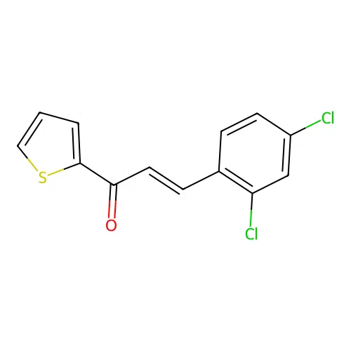 3-(2,4-Dichlorophenyl)-1-(2-thienyl)-2-propen-1-one structure