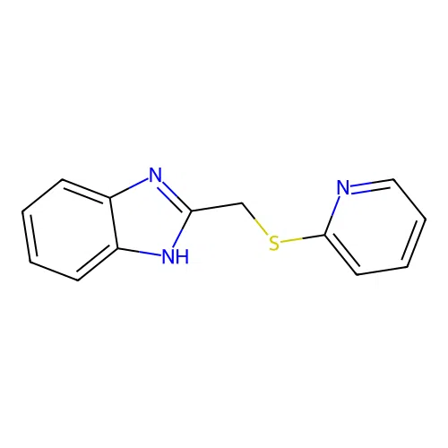 2-[(pyridin-2-ylsulfanyl)methyl]-1H-benzimidazole structure