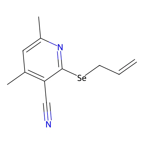 4,6-Dimethyl-2-(prop-2-en-1-ylselanyl)pyridine-3-carbonitrile structure