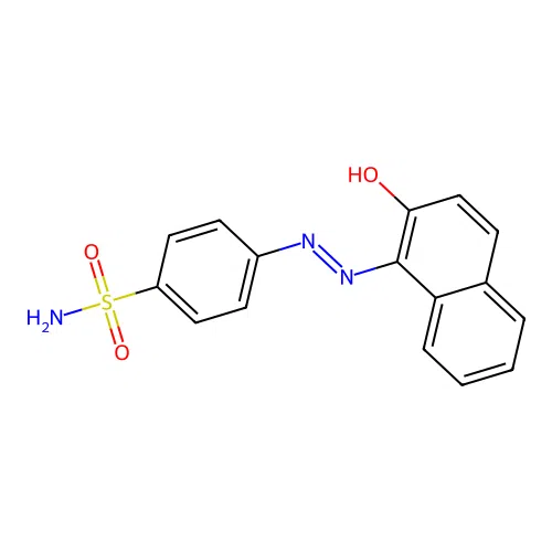 4-[(2-Hydroxynaphthyl)diazenyl]benzenesulfonamide structure