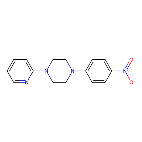 1-(4-Nitrophenyl)-4-(2-pyridyl)piperazine structure
