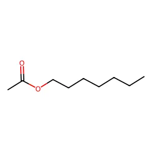 Heptyl acetate structure
