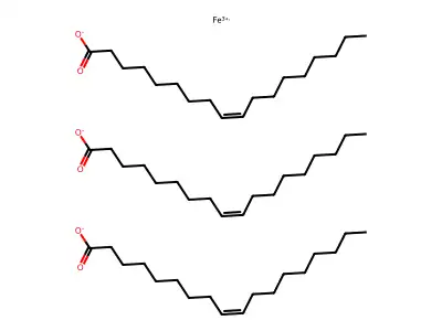 Iron(3+);tris(octadec-9-enoate) structure