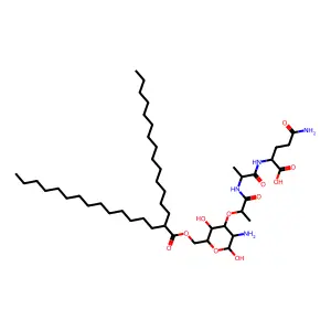6-O-(2-Tetradecyl-hexadecanoyl)-MDP structure