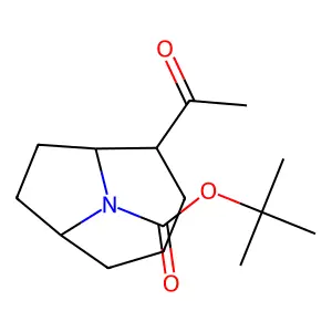 Tert-butyl 2-acetyl-9-azabicyclo[4.2.1]nonane-9-carboxylate structure