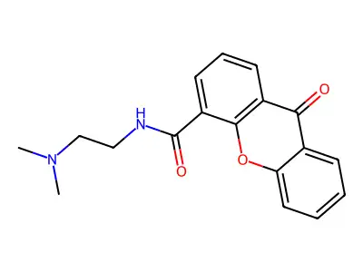 N-(2-(Dimethylamino)ethyl)-9-oxo-9H-xanthene-4-carboxamide structure