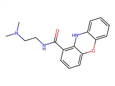 N-(2-(Dimethylamino)ethyl)-10H-phenoxazine-1-carboxamide structure