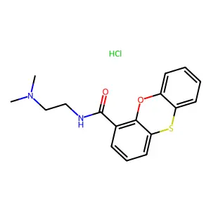 N-(2-dimethylaminoethyl)-4-phenoxathiincarboxamide Hydrochloride structure