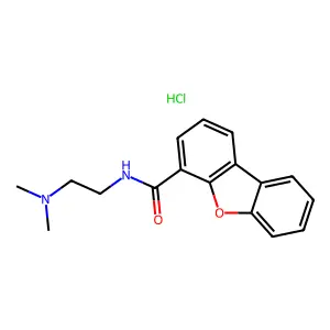 4-dibenzofurancarboxamide, N-(2-(dimethylamino)ethyl)-, Monohydrochloride structure