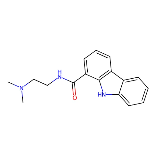 9H-Carbazole-1-carboxamide, N-[2-(dimethylamino)ethyl]- structure