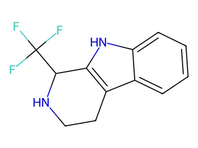 1-(Trifluoromethyl)-2,3,4,9-tetrahydro-1H-beta-carboline structure