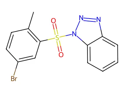 1-(5-bromo-2-methylbenzenesulfonyl)-1H-1,2,3-benzotriazole structure