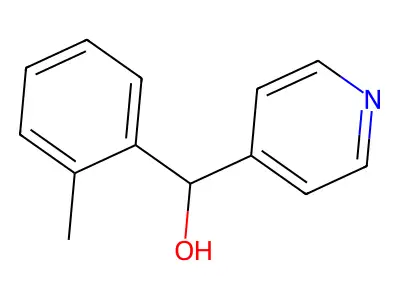 (2-Methylphenyl)(4-pyridinyl)methanol structure