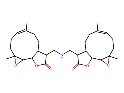 12-[[(4,8-dimethyl-13-oxo-3,14-dioxatricyclo[9.3.0.02,4]tetradec-7-en-12-yl)methylamino]methyl]-4,8-dimethyl-3,14-dioxatricyclo[9.3.0.02,4]tetradec-7-en-13-one structure