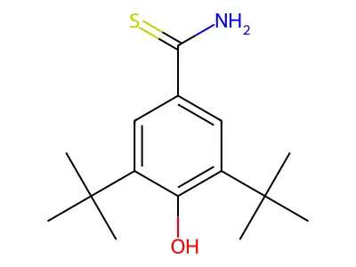 3,5-Di-tert-butyl-4-hydroxybenzene-1-carbothioamide structure