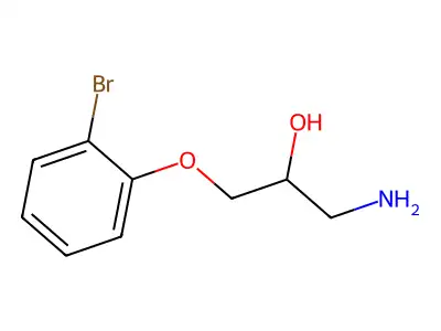 1-Amino-3-(2-bromophenoxy)propan-2-ol structure