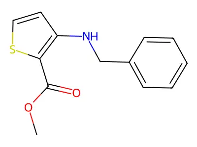 Methyl 3-(benzylamino)thiophene-2-carboxylate structure