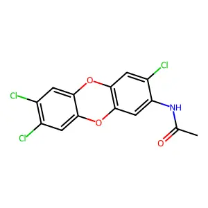 N-(3,7,8-trichlorodibenzo-p-dioxin-2-yl)acetamide structure