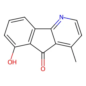 5H-Indeno(1,2-b)pyridin-5-one, 6-hydroxy-4-methyl- structure