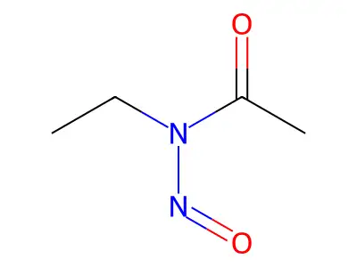 N-ethyl-N-(2-oxoethyl)nitrous amide structure