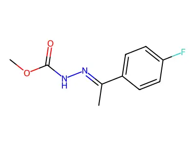 N'-[1-(4-fluorophenyl)ethylidene]methoxycarbohydrazide structure